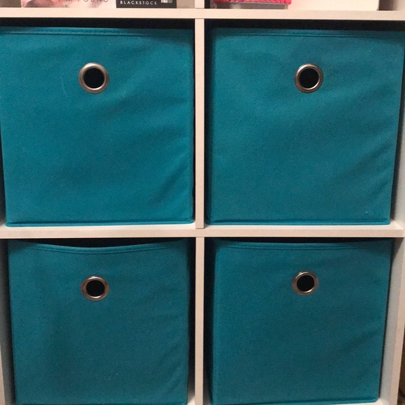 Other Teal Storage Boxes Poshmark